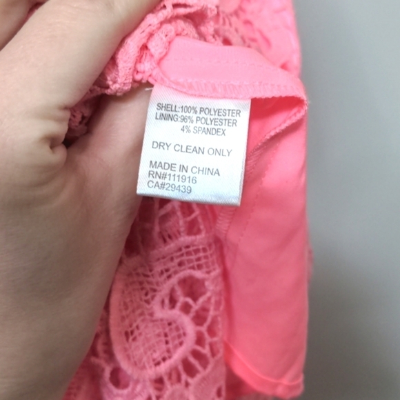 Yumi Kim Summer Heartbeat Orchid Pink Lace Crochet Sleeveless High Low V Neck - Picture 14 of 15